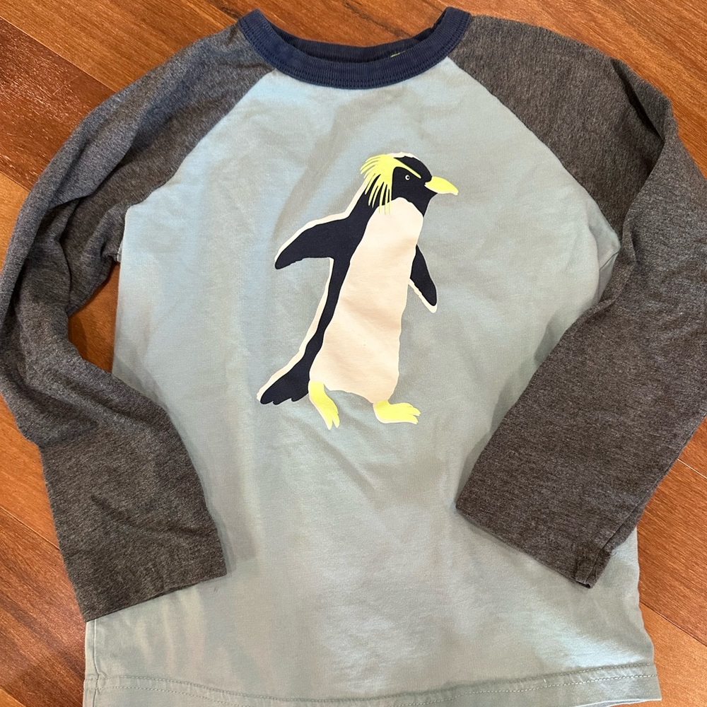 Mini Boden Penguin Shirt 5Y